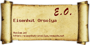 Eisenhut Orsolya névjegykártya