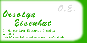 orsolya eisenhut business card